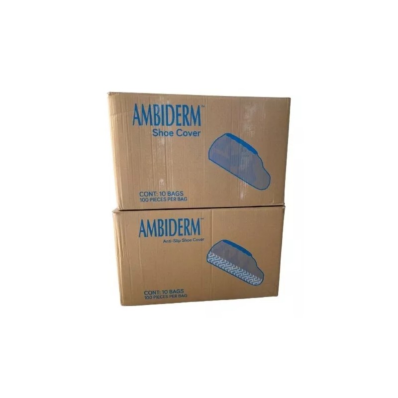 Ambiderm Cubrezapatos Desechable Antiderrapante Ambiderm 100 Pzas