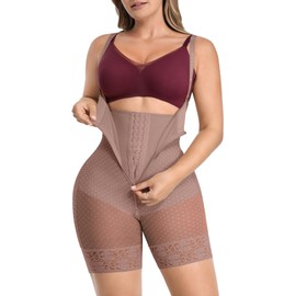 SHAPELLX Shapewear Tummy Control Faja Body Shper Butt Lifting Shapewear High Compression Shapewear Bodysuit Corset