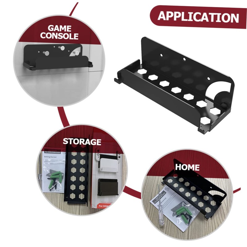 Operitacx Oled Wall Mount Game Console Shelf Cooling Small Wall