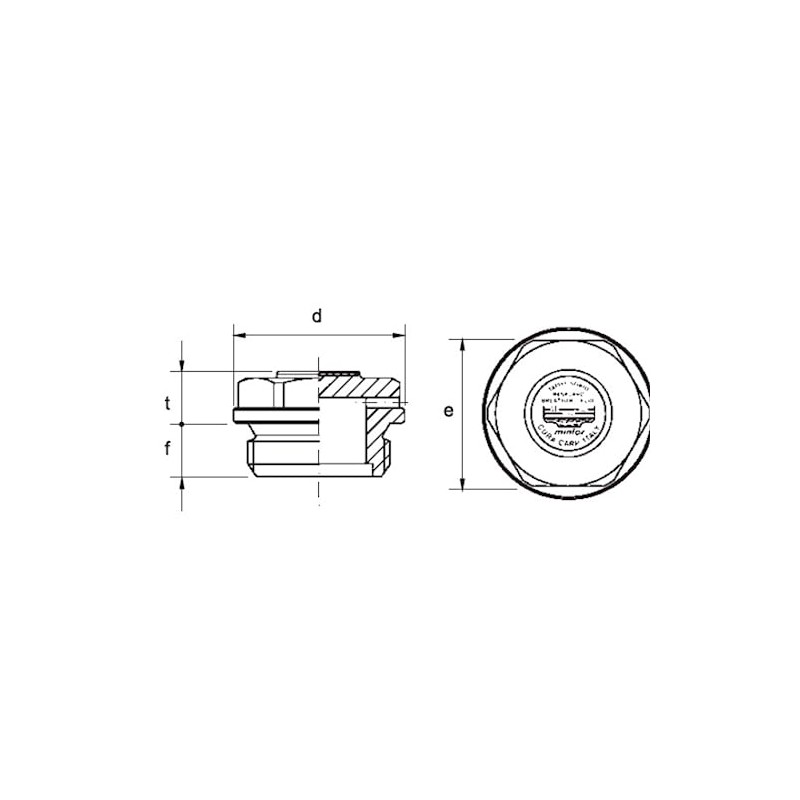 Hydraulic Filling Plug with Breather and Milled Head, 1/2" BSP,