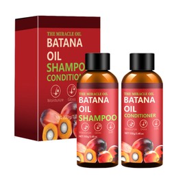 Batana Oil Shampoo and Conditioner Set, Batana Oil for Hair Growth Shampoo, Hair Thickening Product for Women and Men Daily Hair Care, Hair Regrowth Shampoo for Thinning Hair & Hair Loss
