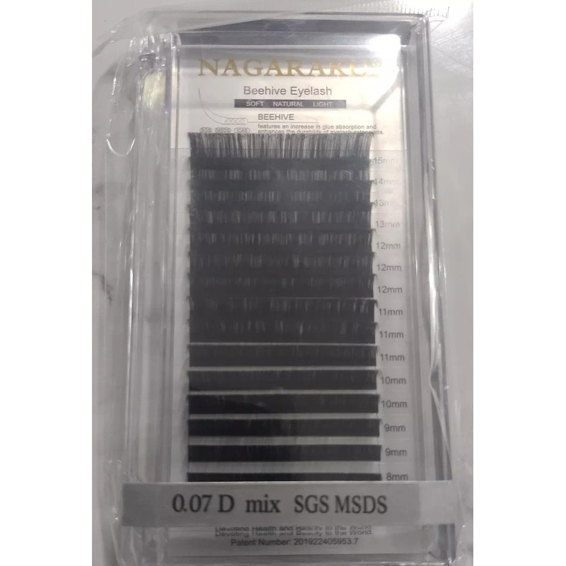 Nagaraku Blister Nagaraku Mix Pestañas De Colmena Beehive Eyelash