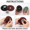 3 Pieces 4-1/2 Inch 14 mm Sanding Disc Backing Pads