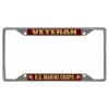 usmc marine corps retired military logo chrome license plate frame usa made
