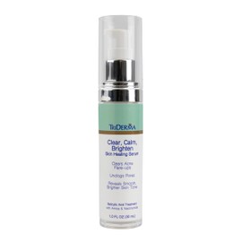 TriDerma Clear, Calm, Brighten Skin Serum with 2% Salicylic Acid and Niacinamide Reveals Smoother, Brighter, More Even Skin, Clears Acne Blemishes, Blackheads and Unclogs Pores, 1 oz