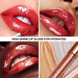 Brillo labial transparente con brillo, voluminizador, hidratante de alta calidad