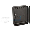 Cathedral Products KC20BKCL 20 Key Cabinet Metal Black