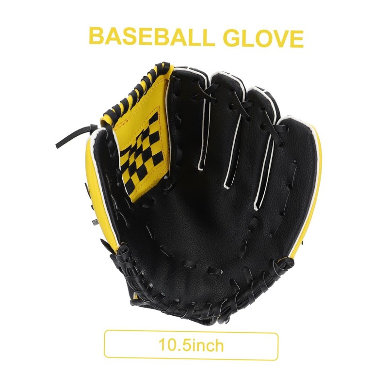 WHAMVOX Men's Black Baseball Glove Softball Gloves Baseball Accessories Protective