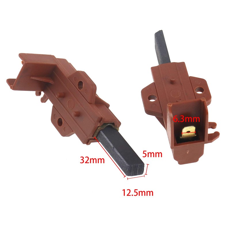 2 x Washing Machine Motor Carbon Brushes and Holder C00196539