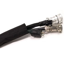 Electriduct 3.5" Dura Wrap Woven Nylon Sleeving Flexible Side Entry Hose Protective Sleeve for Pipes, Wires, Cables and Cords - 25 Feet