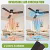 Ceiling Fans with Lights, 42" Modern Low Profile Ceiling Fan