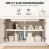 Adjustable Under Sink Storage Rack for Kitchen & Bathroom –