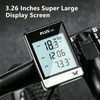 GPS Bike Computer Wireless Cycling Speedometer Odometer, 3.26" LCD Display