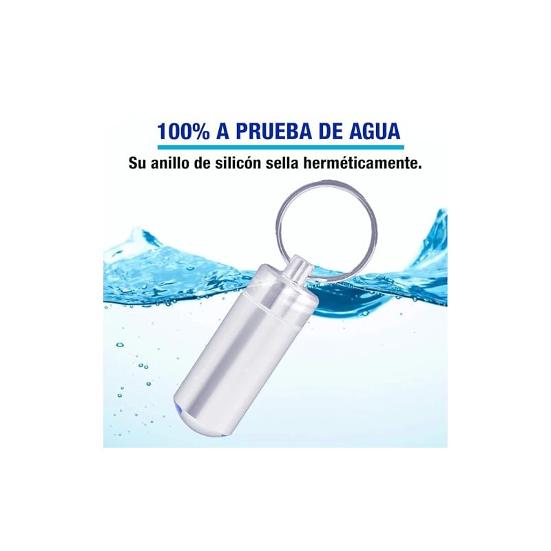 Kit 4 Pzas Pastillero Portátil Metálico Hermético Aluminio