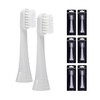 6x Megasonex Flat Soft Brush Heads