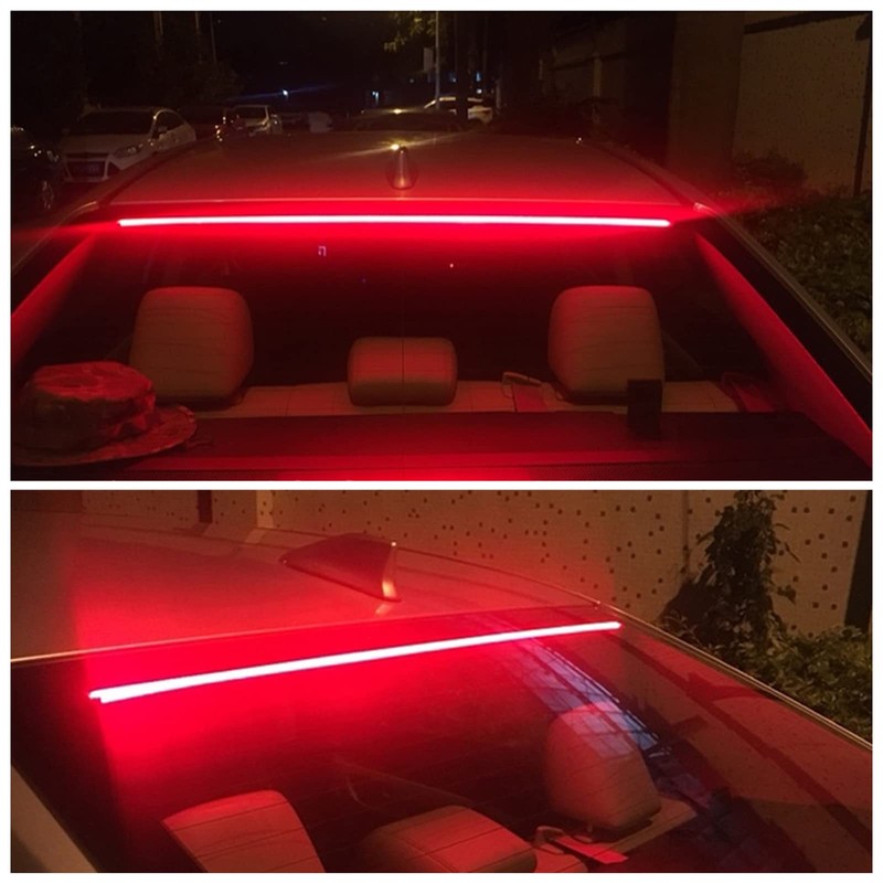 Miytsya 1 PC LED Third Brake Light Strip, Universal Red