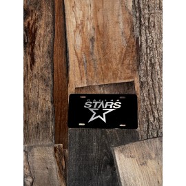 Morning Star Studios Dallas Stars Aluminum License Plate Laser Etched Car Vehicle Truck Tag Man Cave