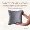 Set of 4 Cushion Covers, 50 x 50 cm, Anthracite,