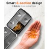 Travel Pill and Small Item Organizer Case, Compact Weekly Storage