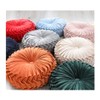 Baiyuruodie round velvet pillow, sofa bed bedroom decorative throw pillow