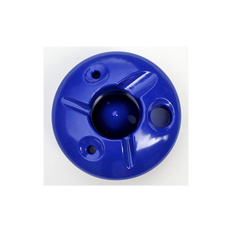 5 Inch Commercial Quality Melamine Windproof Ashtray - Royal Blue