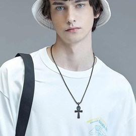 DAYLINLOVE Nefertiti Chain 925 Sterling Silver Necklace Pendant Egyptian King Nefertiti Amulet Protection Egyptian Jewellery Gift for Women Girls Women Mother, Sterling Silver, No Gemstone