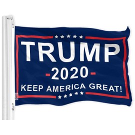 G128 Trump Inauguration Day Keep America Great Blue Flag | 3x5 FT | LiteWeave Pro Series Printed 150D Polyester | Election Flag, Indoor/Outdoor