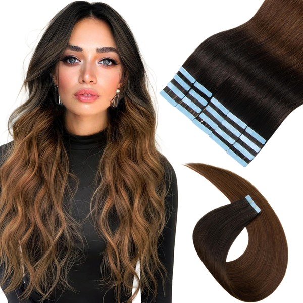 Tape in Hair Extensions Human Hair 14 Inch 20pcs 40g/pack