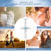 AmorAime 925 Sterling Silver Cross Necklace for Women Men 5A