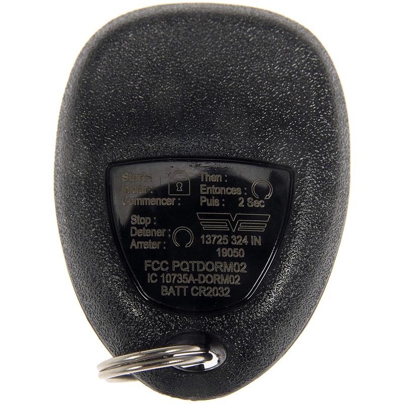 Dorman 13725 Keyless Entry Remote 5 Button Compatible with Select