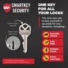 Kwikset Uptown Deadbolt Lock, Venetian Bronze Round Exterior Keyed Front
