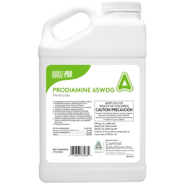 Quali-Pro Prodiamine 65 Wdg 5lbs Pre-emergent Grass Broadleaf Weeds (