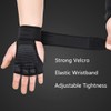 Ginojex Sport Gloves Weightlifting Gloves Wrist Wraps for Gym Fitness