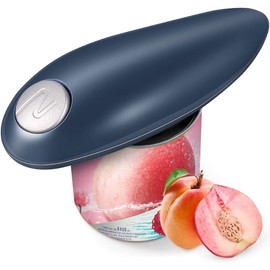 Electric Can Opener, Handheld One Touch Automatic Can Openers with Smooth Edge, Food Safety Battery Operated Can Opener for All Can Sizes, Kitchen Gadget for Seniors, Arthritis