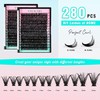 VAVALASH Individual Cluster Lashes 50D-0.07-C-16-20MIX DIY Eyelash Extension 280 Lash
