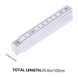 SEWACC 5 Pcs Folding Ruler Flexible Measuring Tool Professional Grade Carpenter Multi Angle Design for DIY Construction Use