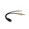 Logilink CA0020 Audio Adapter 3.5 Stereo 4P Female to 2