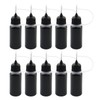 T Tulead Black Tip Applicator Metal Needle Plastic Bottle 10ml