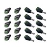 10 Male and 10 Female 12v DC Power Jack Adapter Connector for Led Strip CCTV Camera