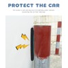 8 protectores de manija de puerta de coche, accesorios reflectantes