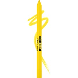 Maybelline Tattoo Studio Long-Lasting Sharpenable Eyeliner Pencil, Glide on Smooth Gel Pigments with 36 Hour Wear, Waterproof Citrus Charge 0.04 oz
