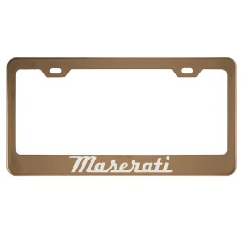 MVP Rose Gold License Plate Frame for Maserati