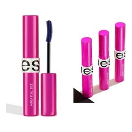 Máscara de pestañas Ésika Mega Full Size waterproof 8g color azul 1 unidad