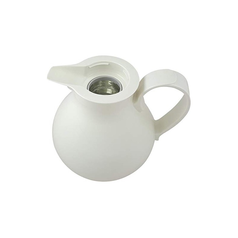 Helios Nostalgia Plastic Insulated Jug, White, 1 Litre