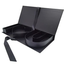 WENPACK Empty I Love You Cardboard Letter Fillable Paper Gift Box Flower Chocolate Packaging (DarkBlack)