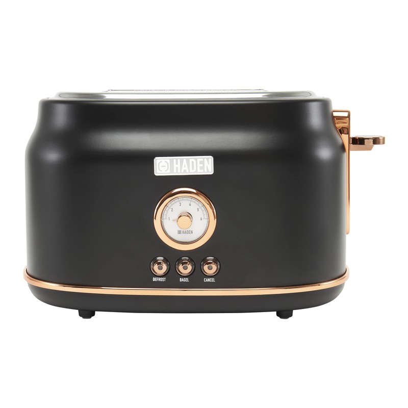 Haden DORSET, Stainless Steel Retro Toaster with Adjustable Browning Control