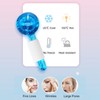2PCS Globes Facial Roller Cold Hot Skin Massager Crystal Glass