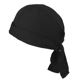 Sweat Wicking Beanie Cap Hat Skull Cap Pirate Hat Bandana Head Wrap for Men and Women (AU, Alpha, One Size, Black)