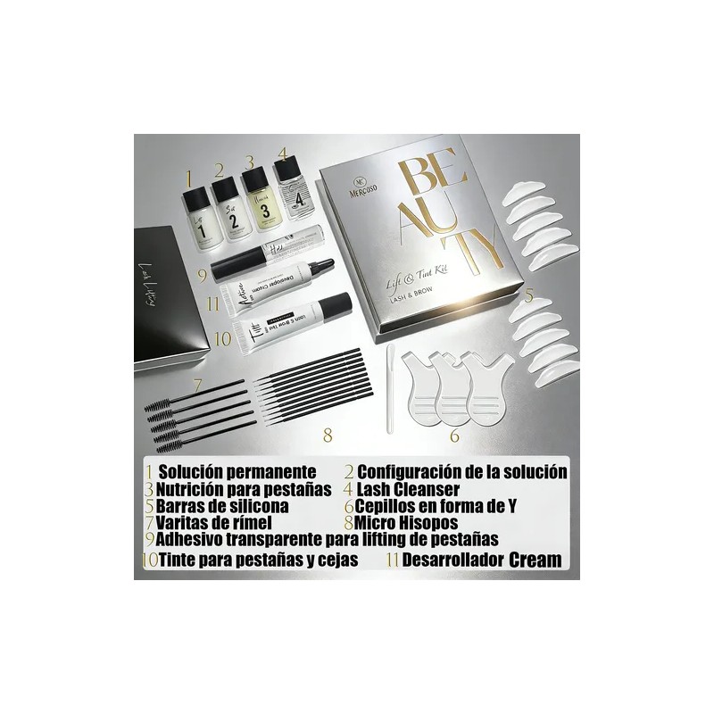 Lash Lifting Y Tinte Kit De Ceja Y Pestaña Con