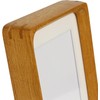Handcrafted Natural Wood Picture Frame with Mat for Wall and